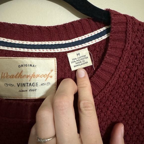 Red Knit Sweater - Picture 2 of 4